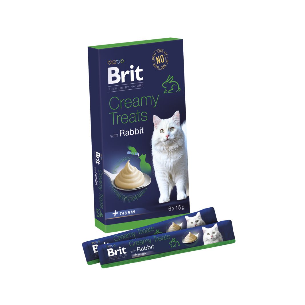 Brit Premium by Nature Cat Creamy Treats mit Kaninchen