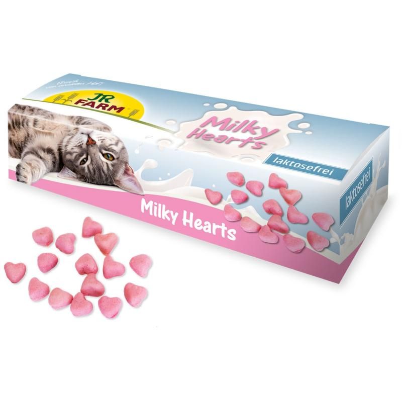 JR FARM Milky Hearts für Katzen | 6 x 50 g