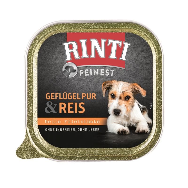 Rinti Feinest Geflügel Pur mit Reis | 11 x 150 g