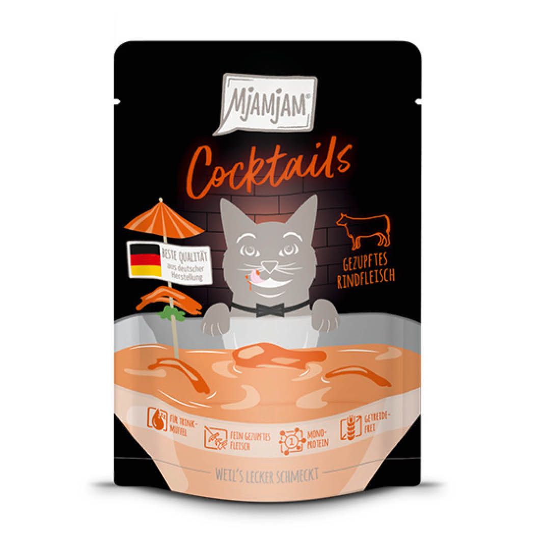 MjAMjAM - Cocktails - Gezupftes Rindfleisch | 20 x 40 g