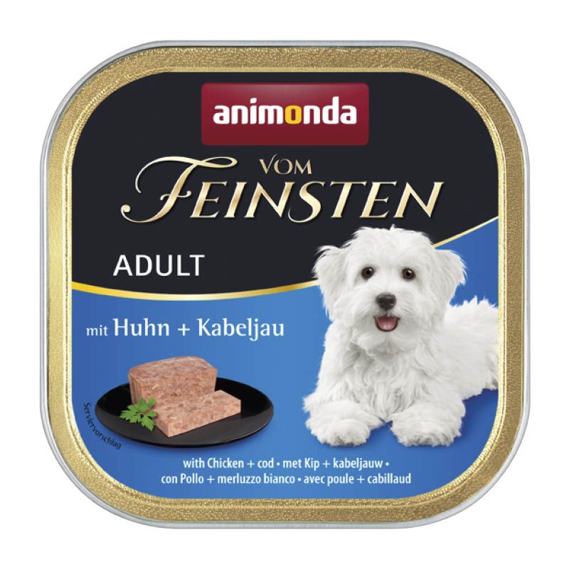 animonda Vom Feinsten - Schale - Adult - mit Geflügel + Kalb | 22 x 150 g