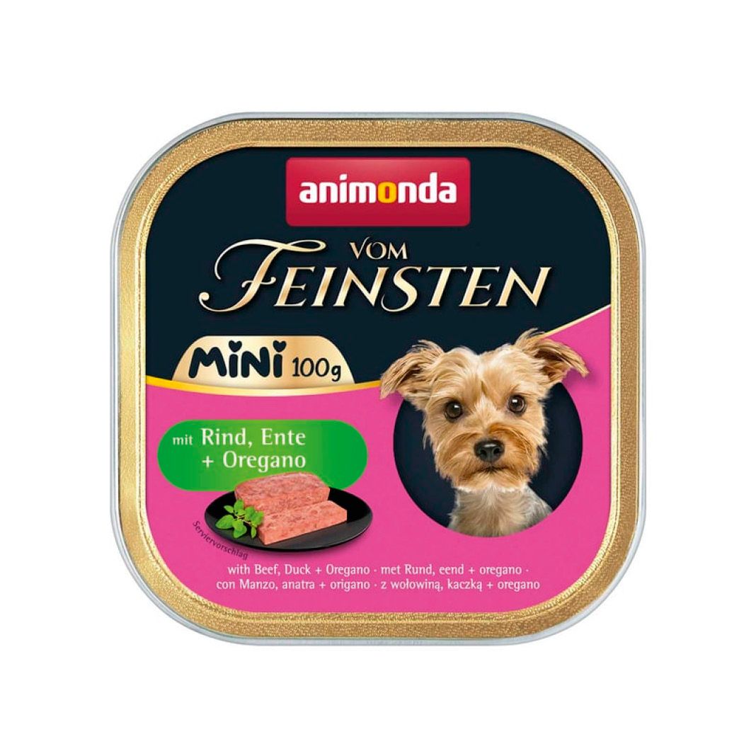 animonda Vom Feinsten - Schale - Mini - mit Kalb, Schinken + Basilikum | 32 x 100 g