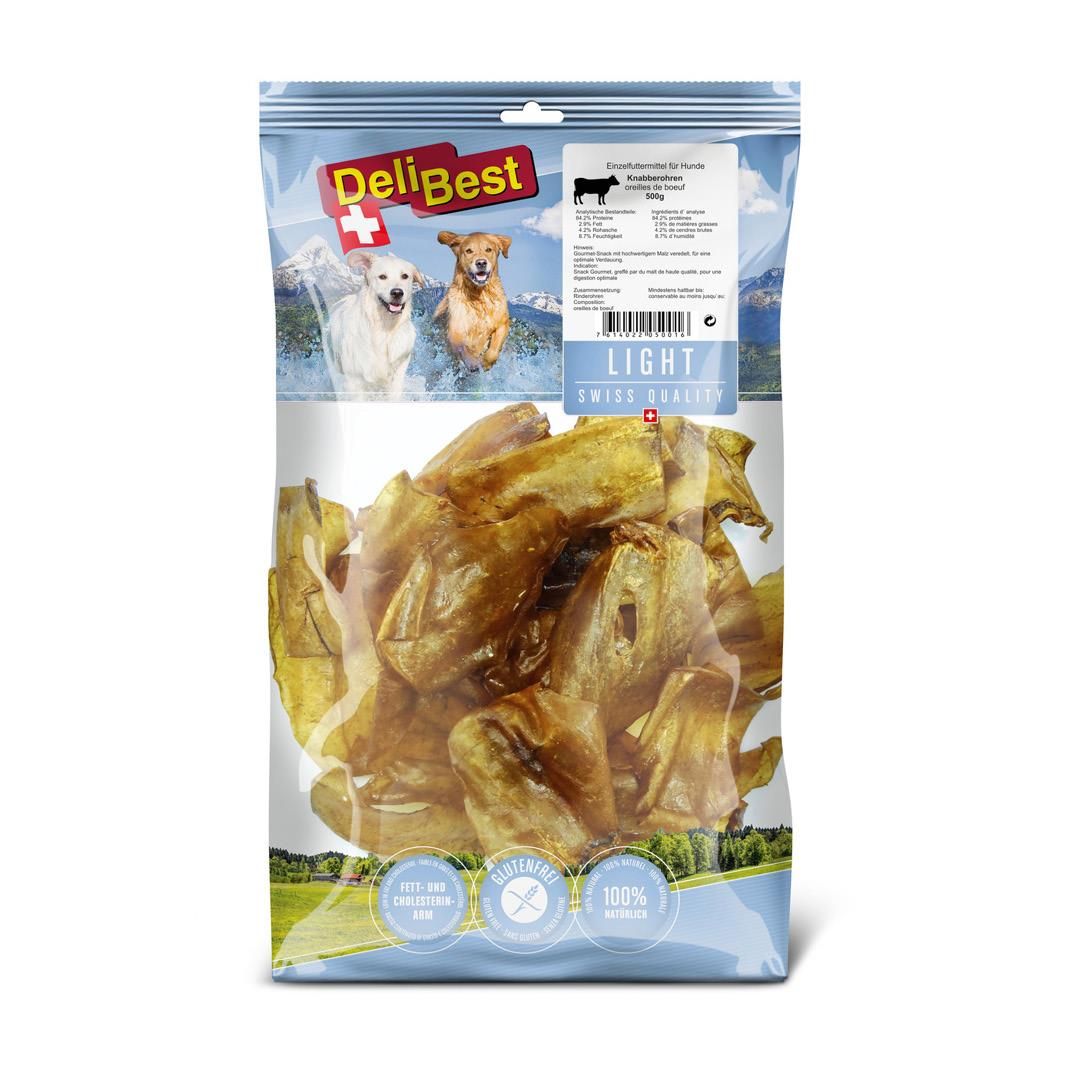 DeliBest Light - Knabberohren Rind | 500 g
