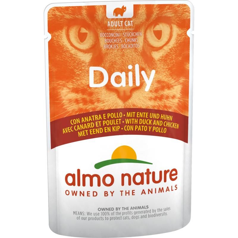Almo Nature PFC Daily Menü Huhn und Ente Pouch | 30 x 70 g