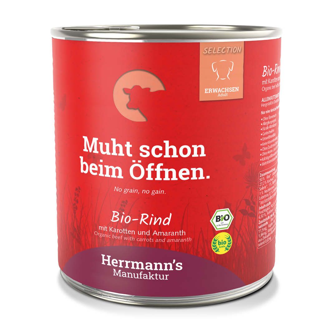 Herrmanns Selection - Erwachsen - Hirsch mit Kartoffel und Quitte | 6 x 400 g