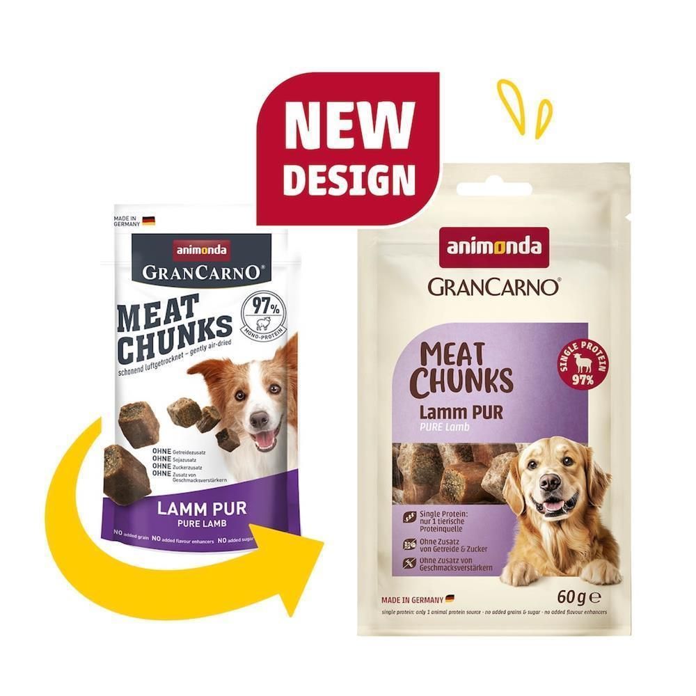 animonda Meat Chunks Adult Lamm pur | 8 x 80 g