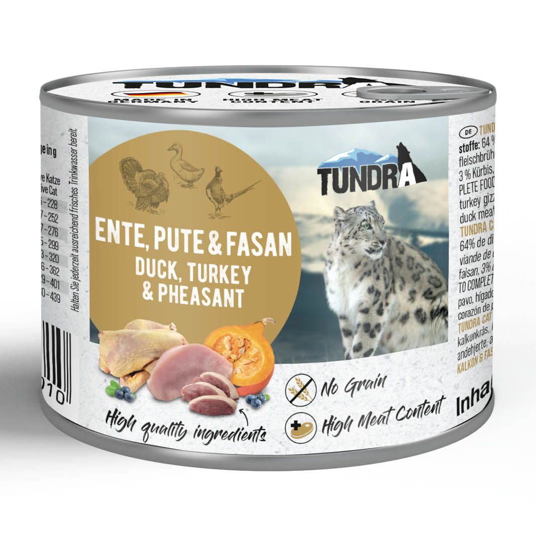 Tundra Cat Ente, Pute, Fasan | 6 x 200 g