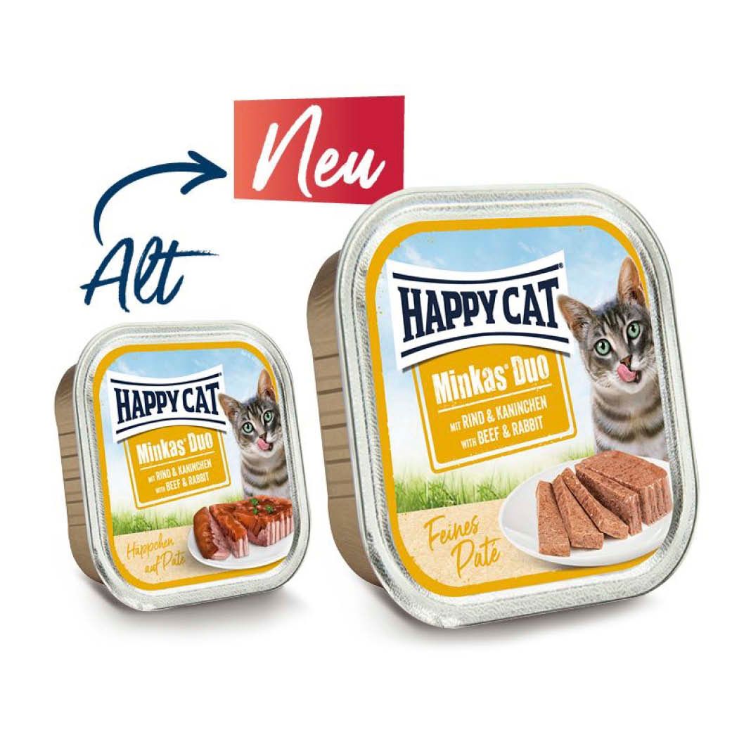 Happy Cat Minkas Duo Rind & Lachs | 16 x 100 g