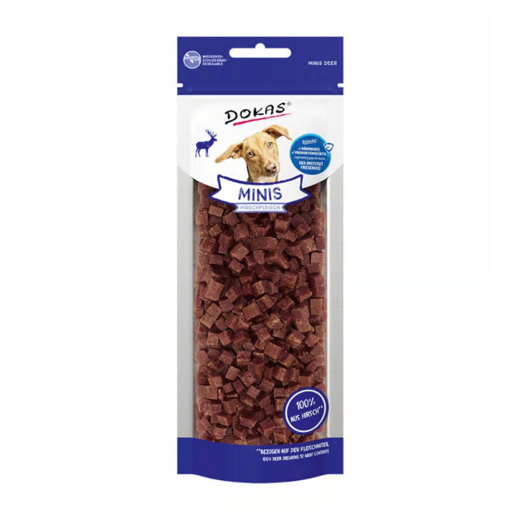 Dokas Minis Hirschfleisch | 10 x 60 g