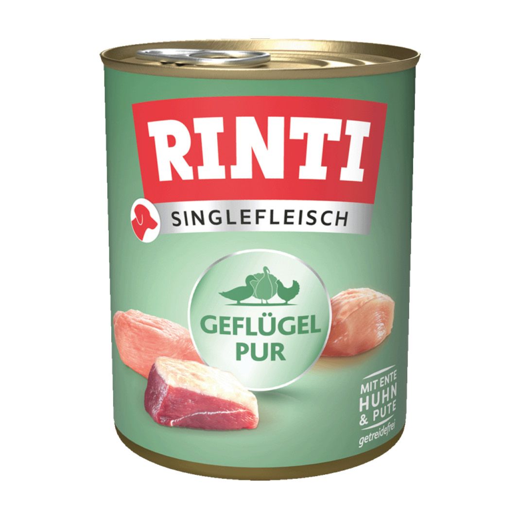 Rinti Singlefleisch Exclusive Pur Geflügel | 6 x 800 g