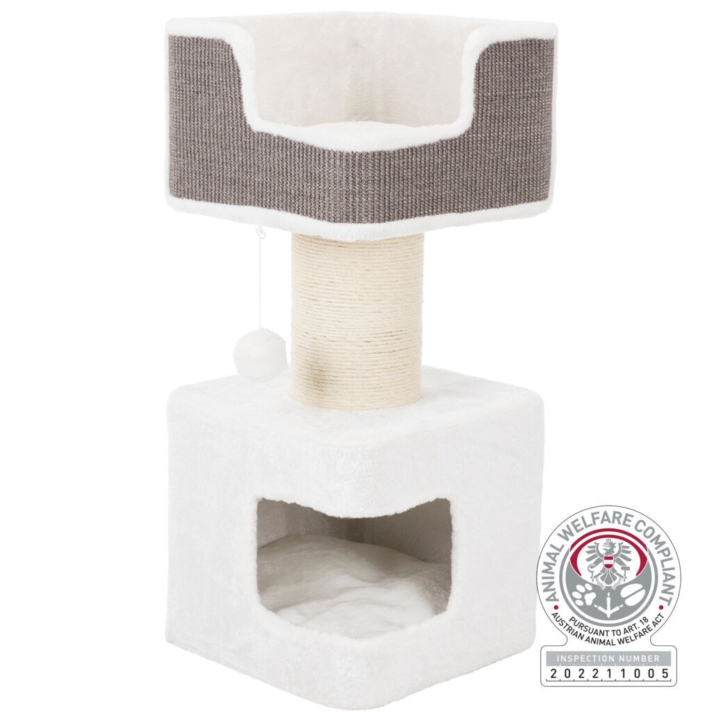 TRIXIE Kratzbaum XXL Ava, weiß/grau | 86 cm