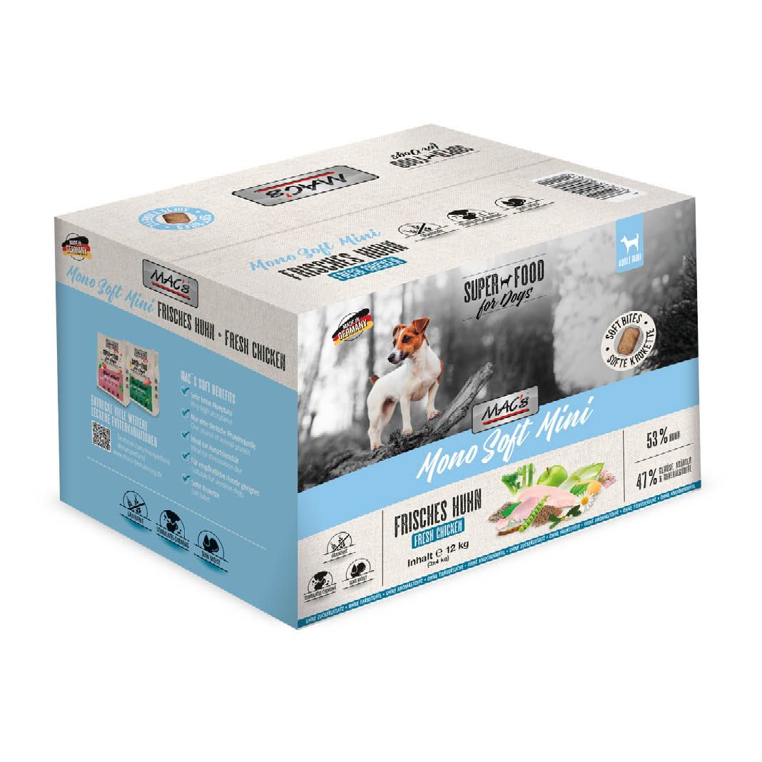 MAC's - Dog - Mono Soft Mini - Frisches Huhn | 3 x 4 kg