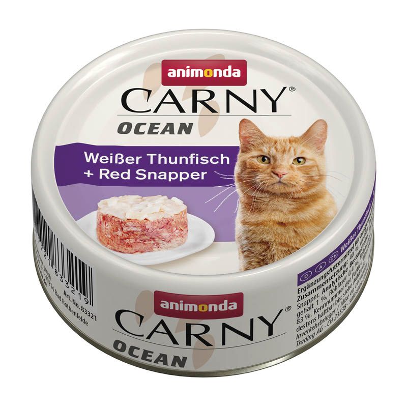 animonda Carny - Dose - Ocean - Weißer Thunfisch + Red Snapper | 12 x 80 g
