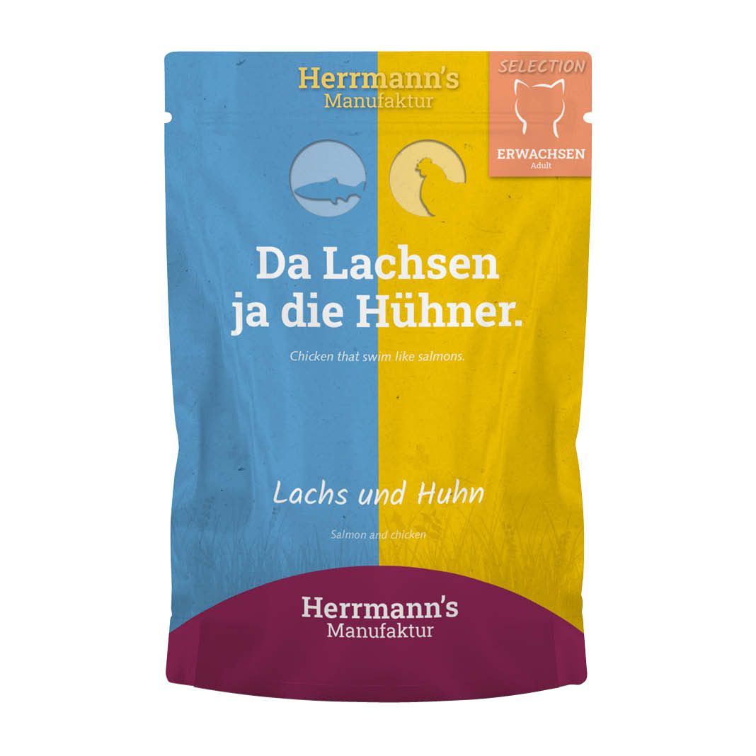 Herrmanns Selection Cat - Kaninchen und Käse | 12 x 200 g