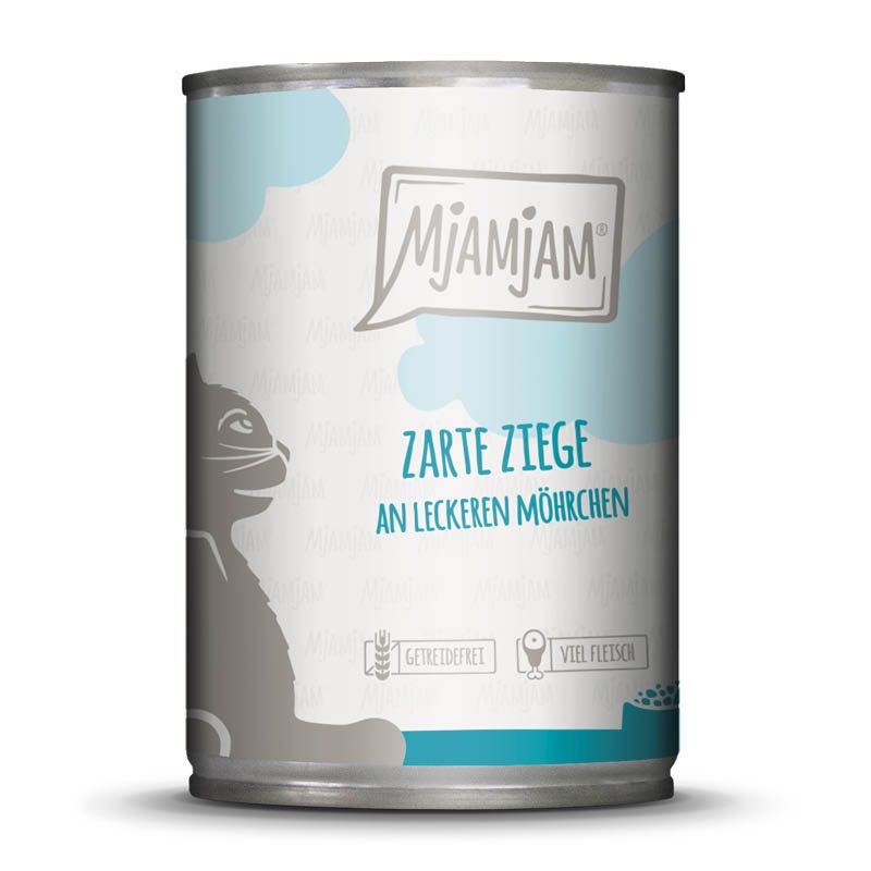 MjAMjAM Cat - Zarte Ziege an leckeren Möhrchen | 6 x 400 g