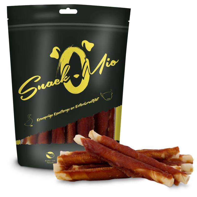 SnackOMio Hundesnack Knusprige Kaustange an Entenbrustfilet | 200 g