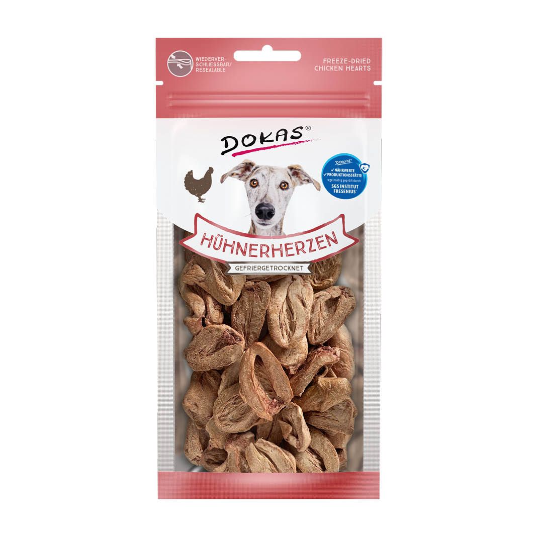 Dokas Hühnerherzen, gefriergetrocknet | 22 g