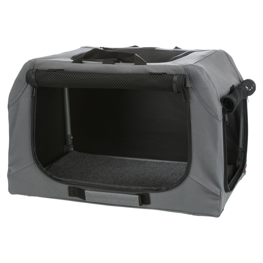 TRIXIE Hundebox Easy, grau | XS–S: 50 x 33 x 36 cm