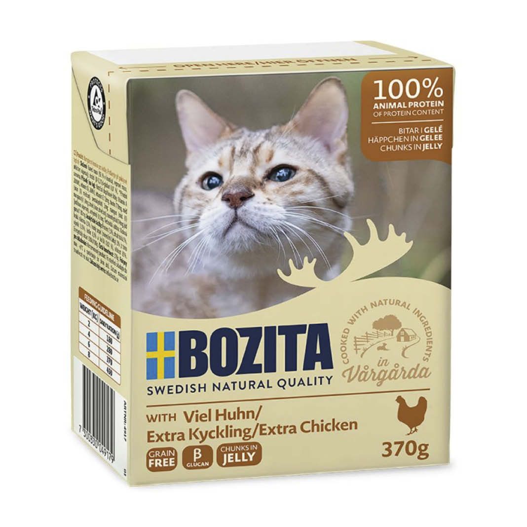 Bozita Cat Häppchen in Gelee mit viel Huhn | 6 x 370 g