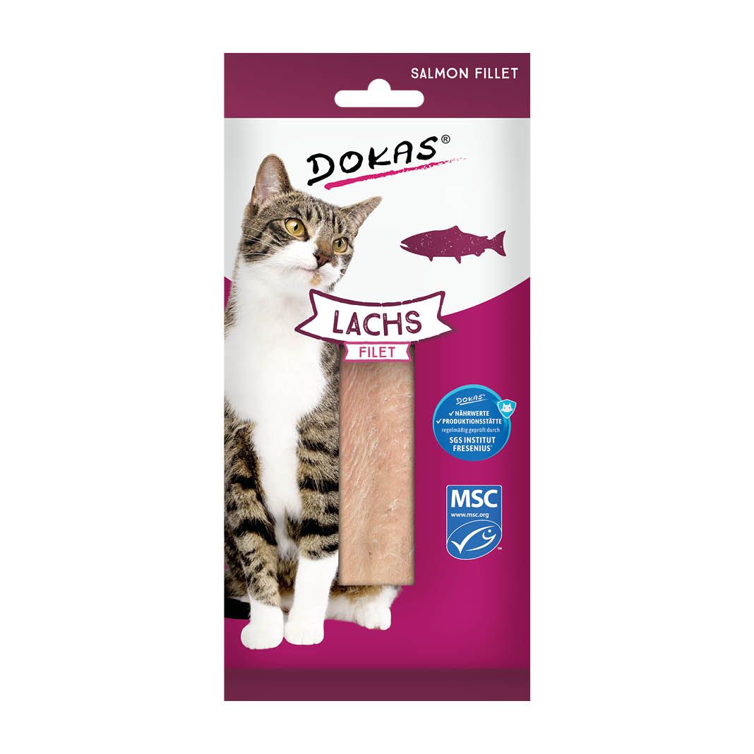 Dokas Cat Lachs Filet | 9 x 22 g