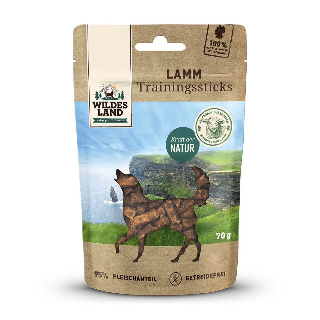 Wildes Land Trainingssticks - Lamm | 70 g