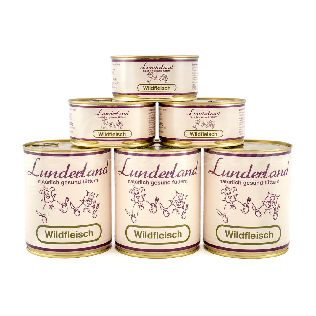 Lunderland Reinfleisch - Wildfleisch | 6 x 800 g