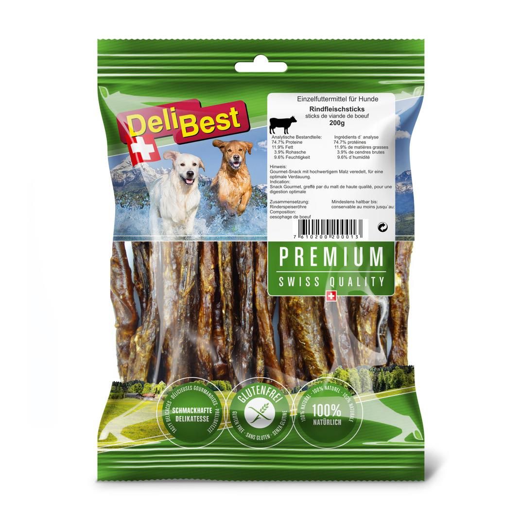 DeliBest Premium - Rindfleischsticks rund | 200 g