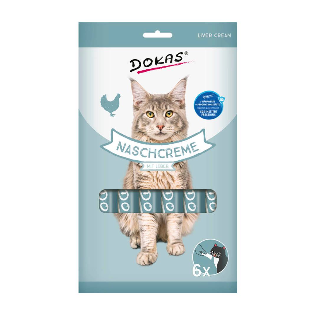 Dokas Cat Nasch-Creme mit Leber | 12 x 90 g