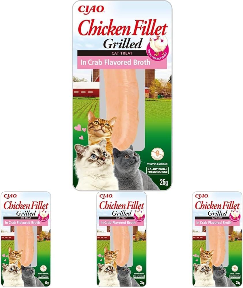 INABA Cat ChickenFillet Brühe mit Krabben Geschmack