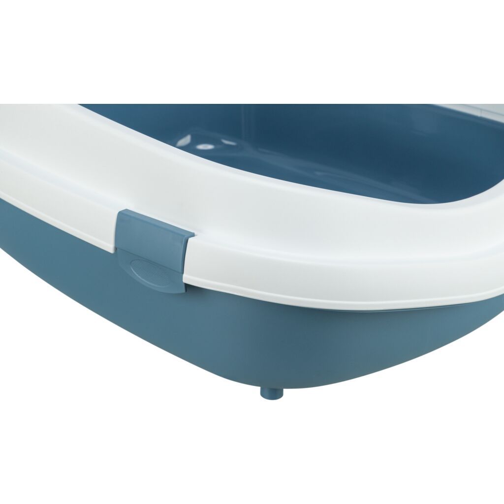 TRIXIE Katzentoilette Primo XXL, blau/weiß | 56 × 25 × 71 cm