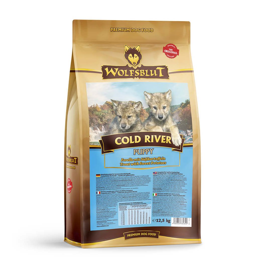 Wolfsblut Cold River Puppy - Forelle mit Süßkartoffel