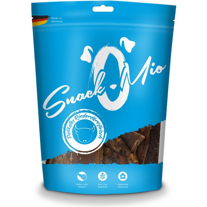SnackOMio Hundesnack delikates Rinderdörrfleisch | 300 g