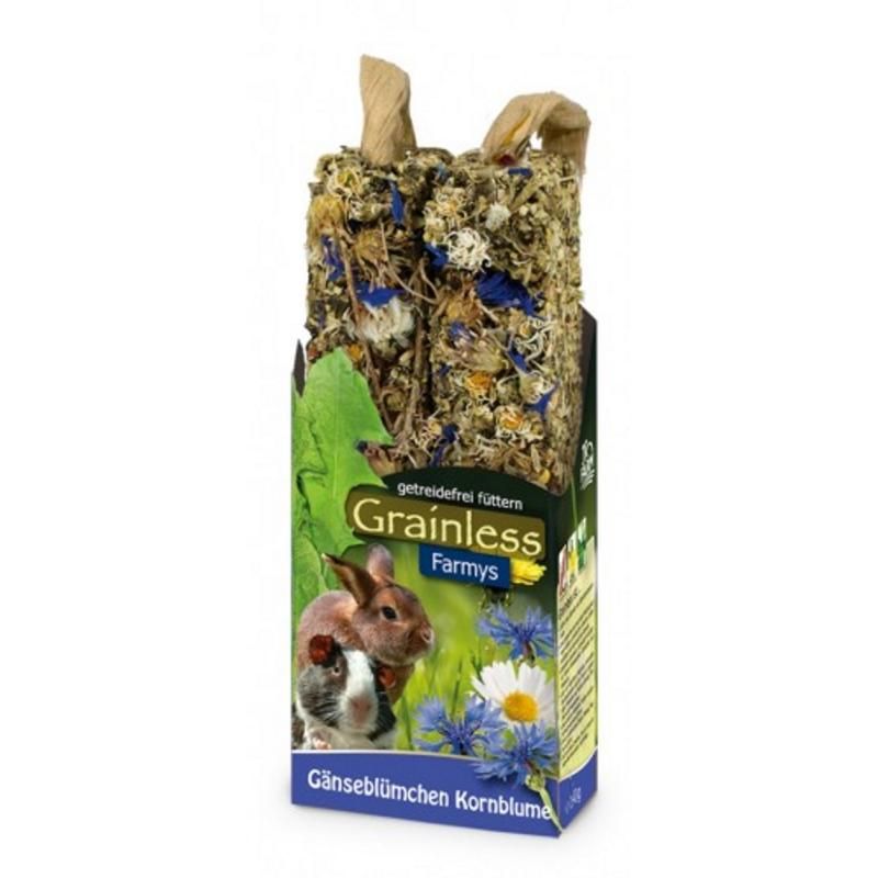 JR Farm Farmy's Grainless Gänseblümchen-Kornblume | 8 x 140 g