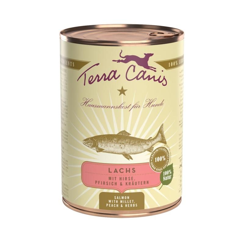 Terra Canis Classic - Lachs mit Hirse, Pfirsich & Kräutern | 6 x 800 g