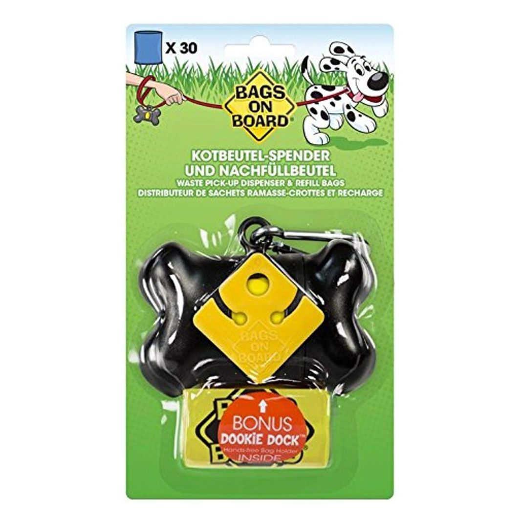 Bags On Board Kotbeutelspender schwarz | 30 Stück