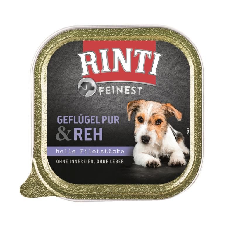 Rinti Feinest Geflügel Pur mit Reh | 11 x 150 g