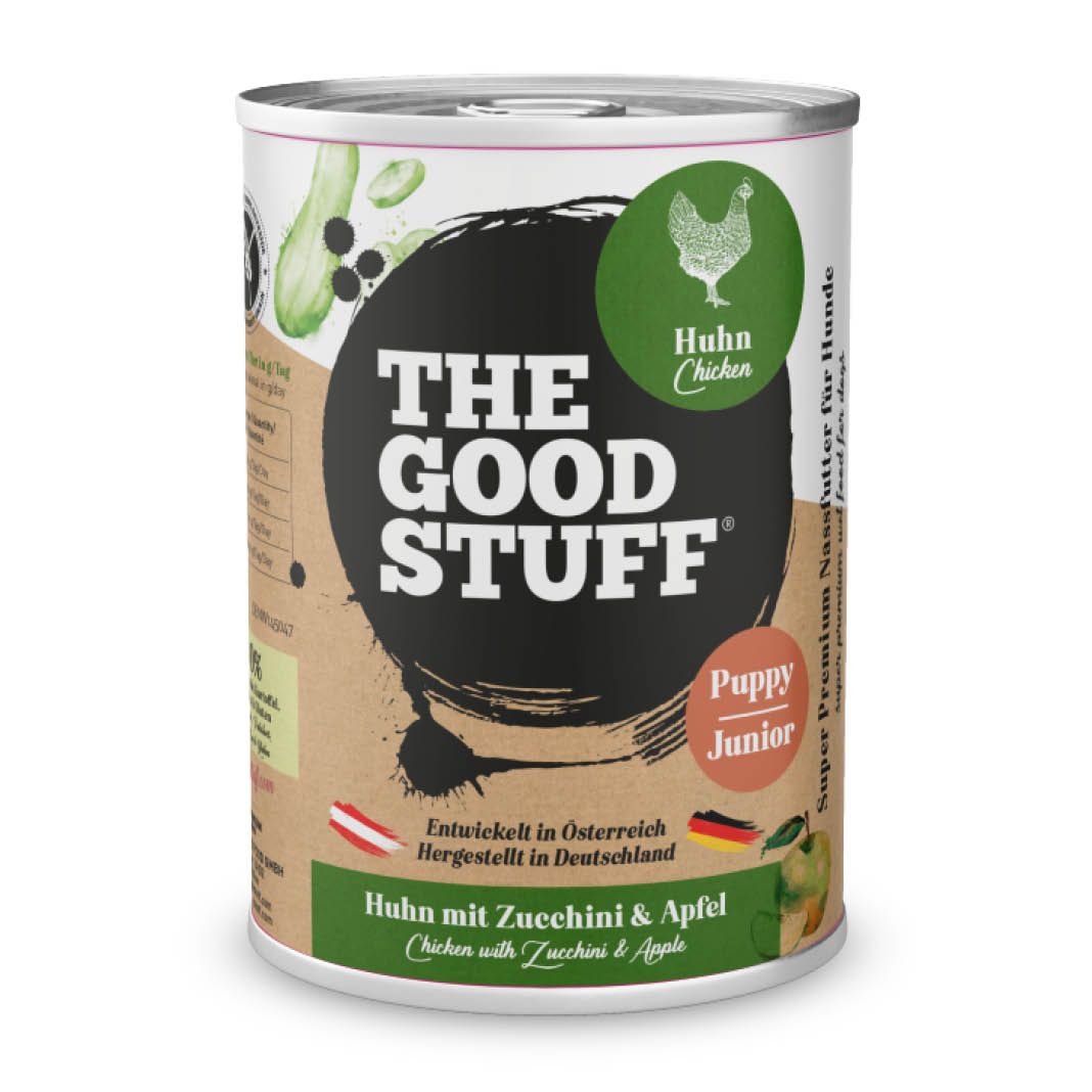 THE GOODSTUFF Huhn mit Zucchini & Apfel (Puppy/Junior) | 6 x 400 g