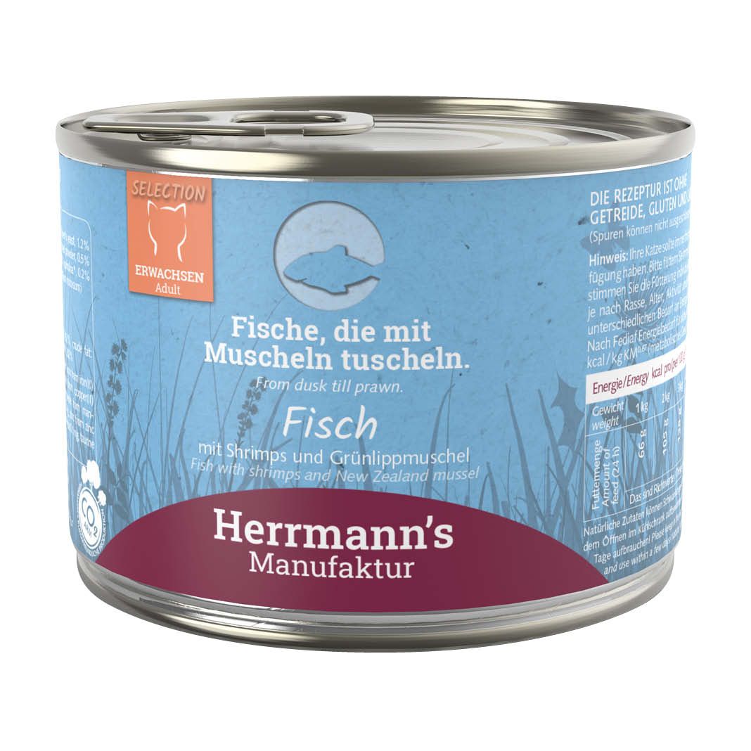 Herrmanns Selection Cat - Kaninchen und Käse | 12 x 200 g