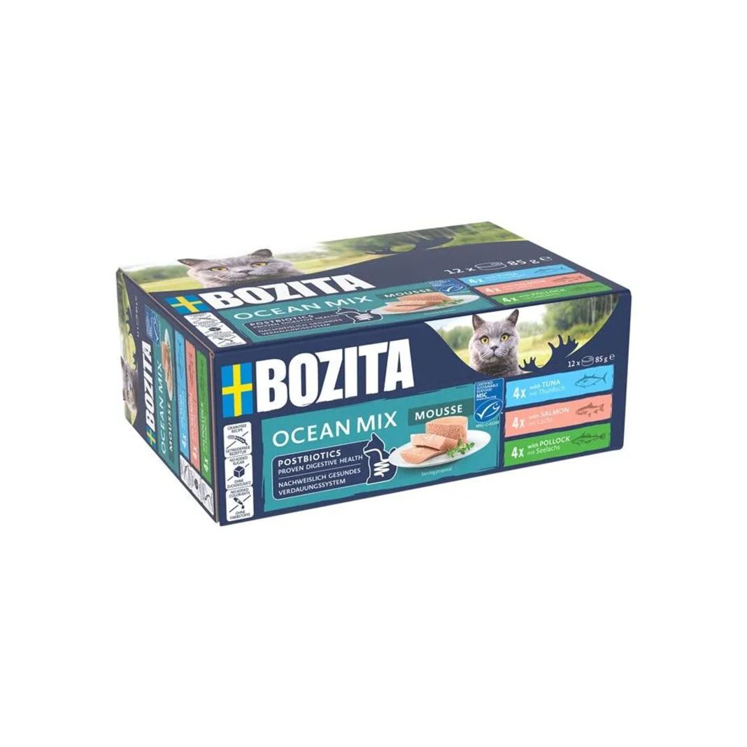 Bozita Cat Mousse - Mixed Ocean | 12 x 85 g