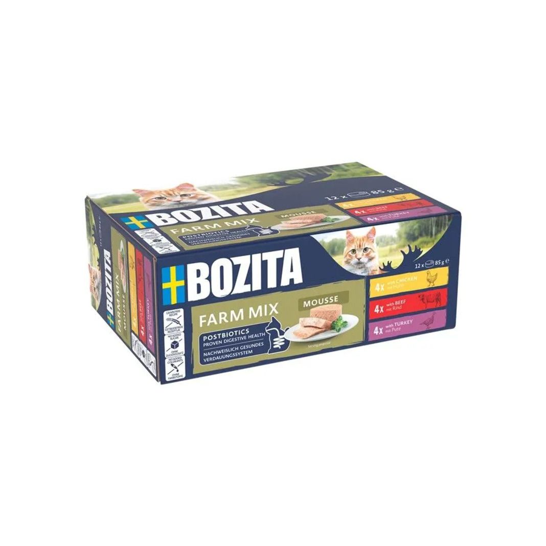 Bozita Cat Mousse - Mixed Farm | 12 x 85 g