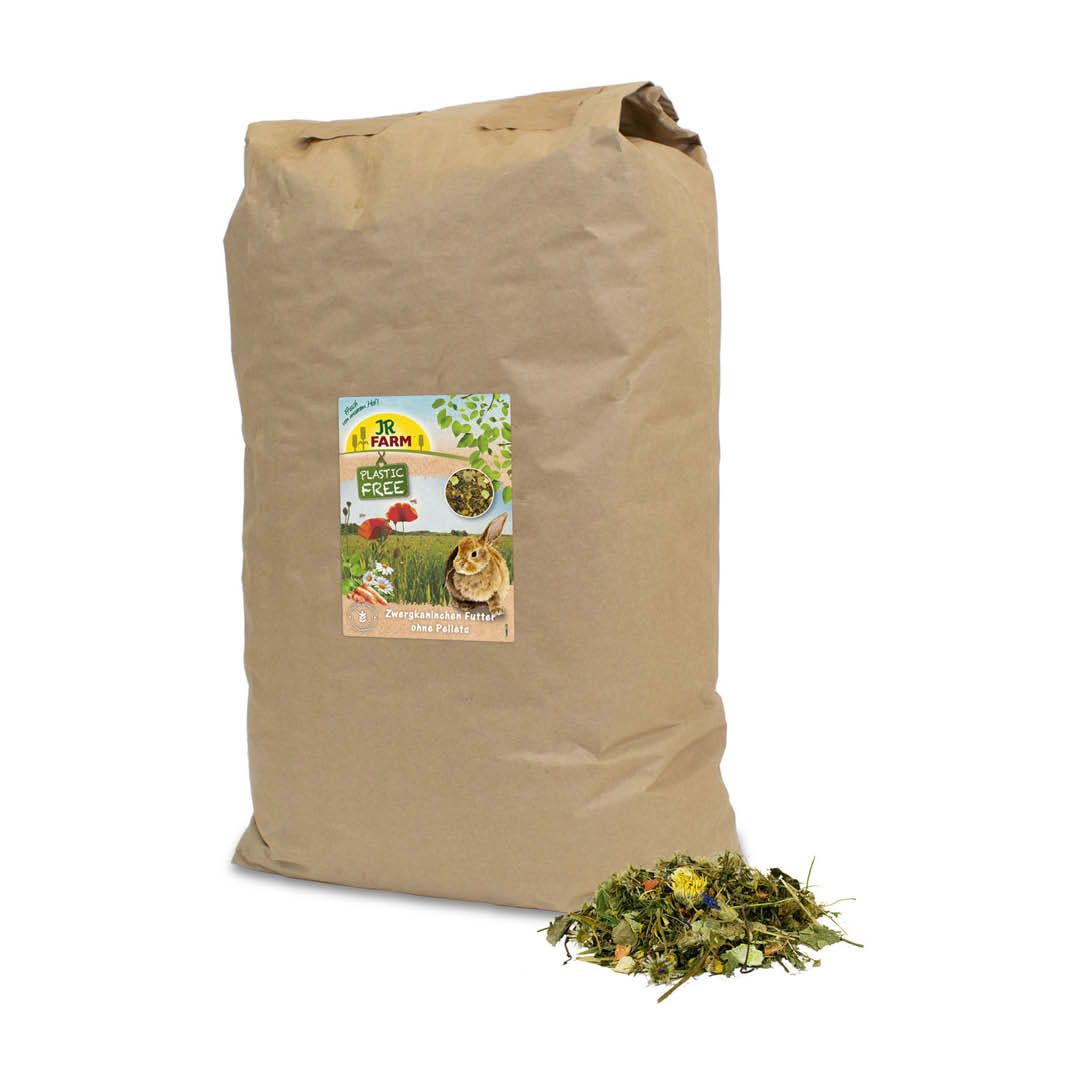 JR PlasticFree Zwergkaninchen ohne Pellets | 5 kg