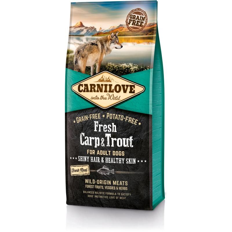 Carnilove Dog Adult Fresh - Karpfen & Forelle | 12 kg