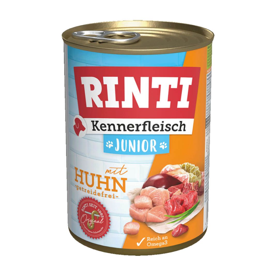 Rinti Kennerfleisch Junior mit Huhn | 12 x 400 g