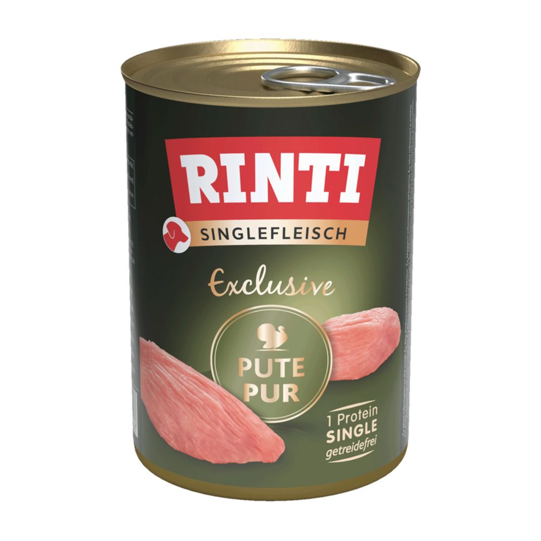 Rinti Singlefleisch Pur Pute | 12 x 400 g