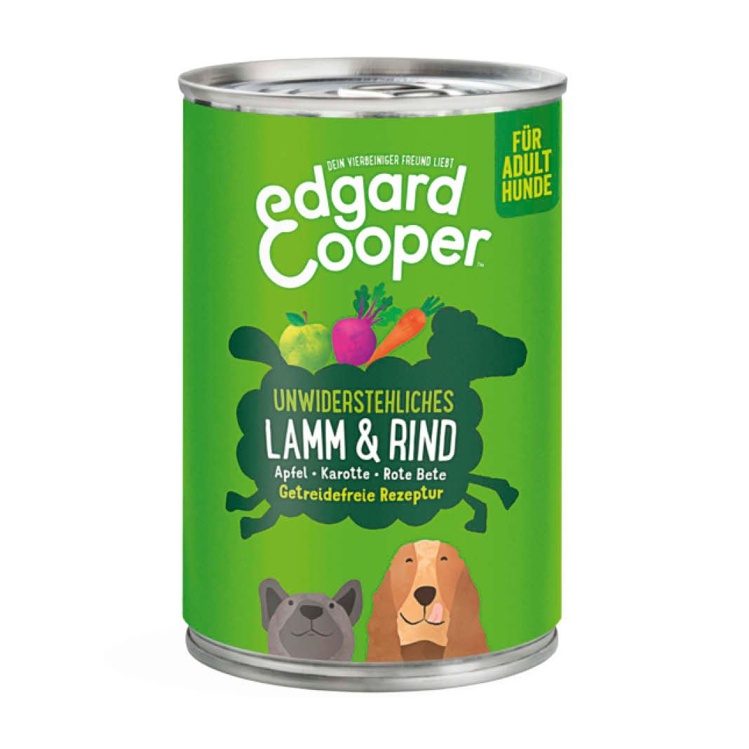 Edgard & Cooper Adult - Lamm & Rind mit Apfel | 6 x 400 g