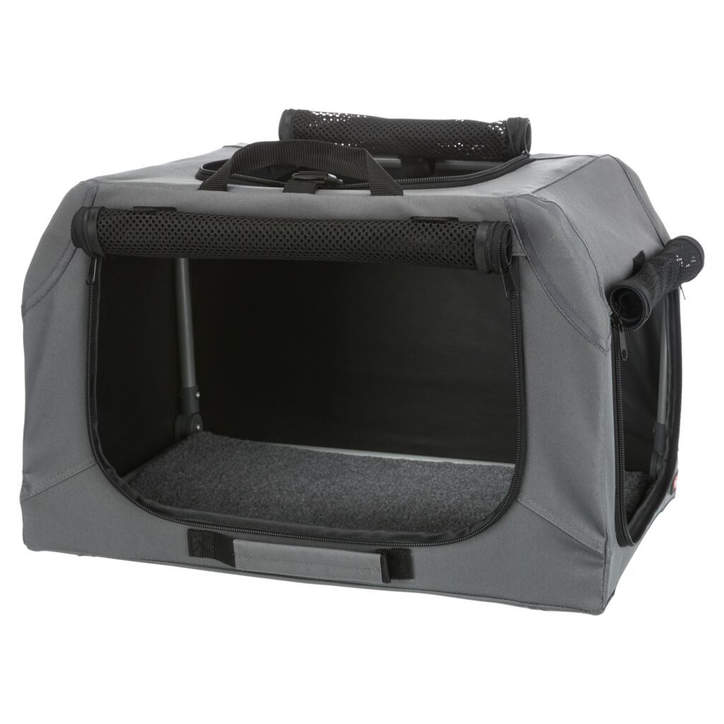 TRIXIE Hundebox Easy, grau | XS–S: 50 x 33 x 36 cm