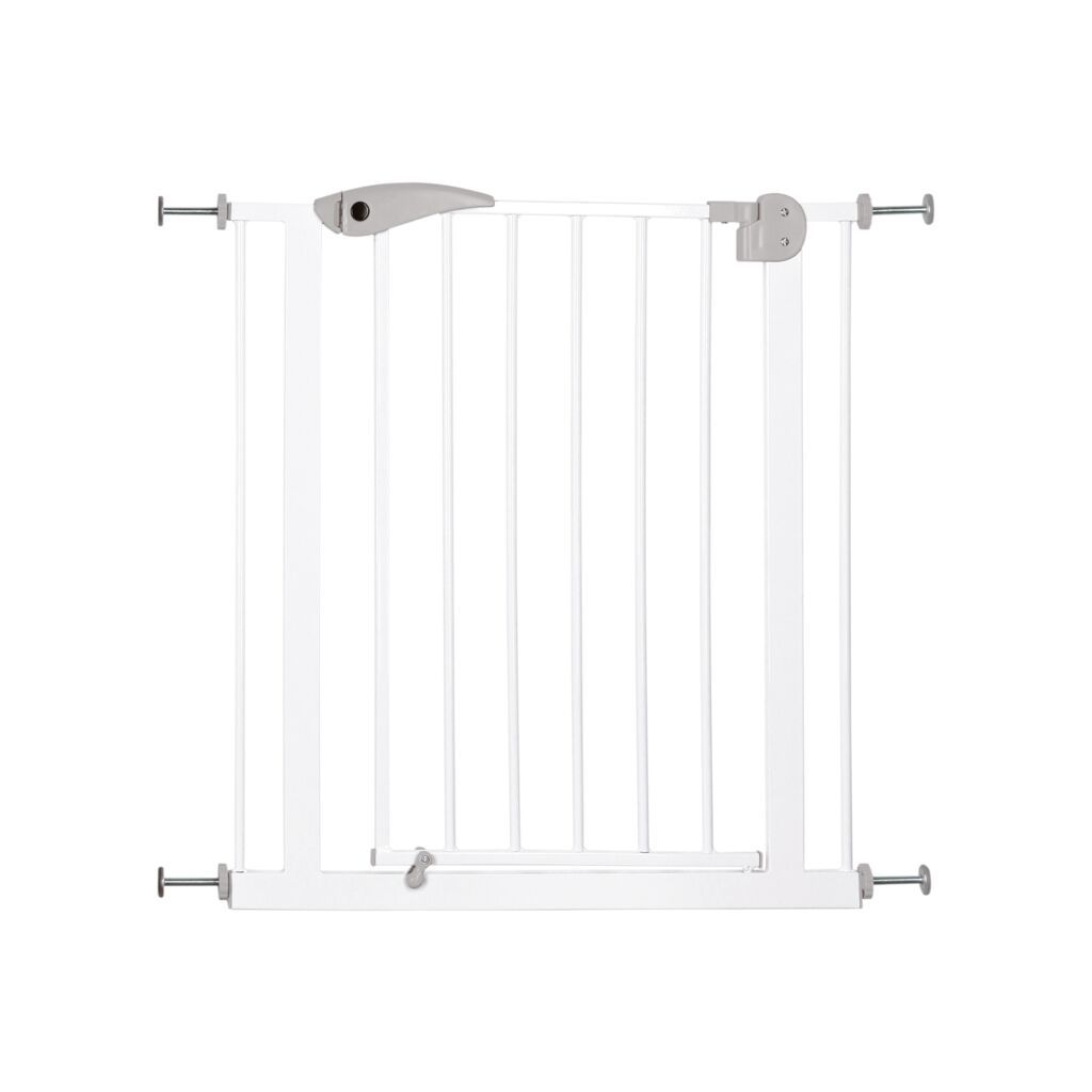 TRIXIE Absperrgitter, Metall, weiß | 75–85 x 76 cm