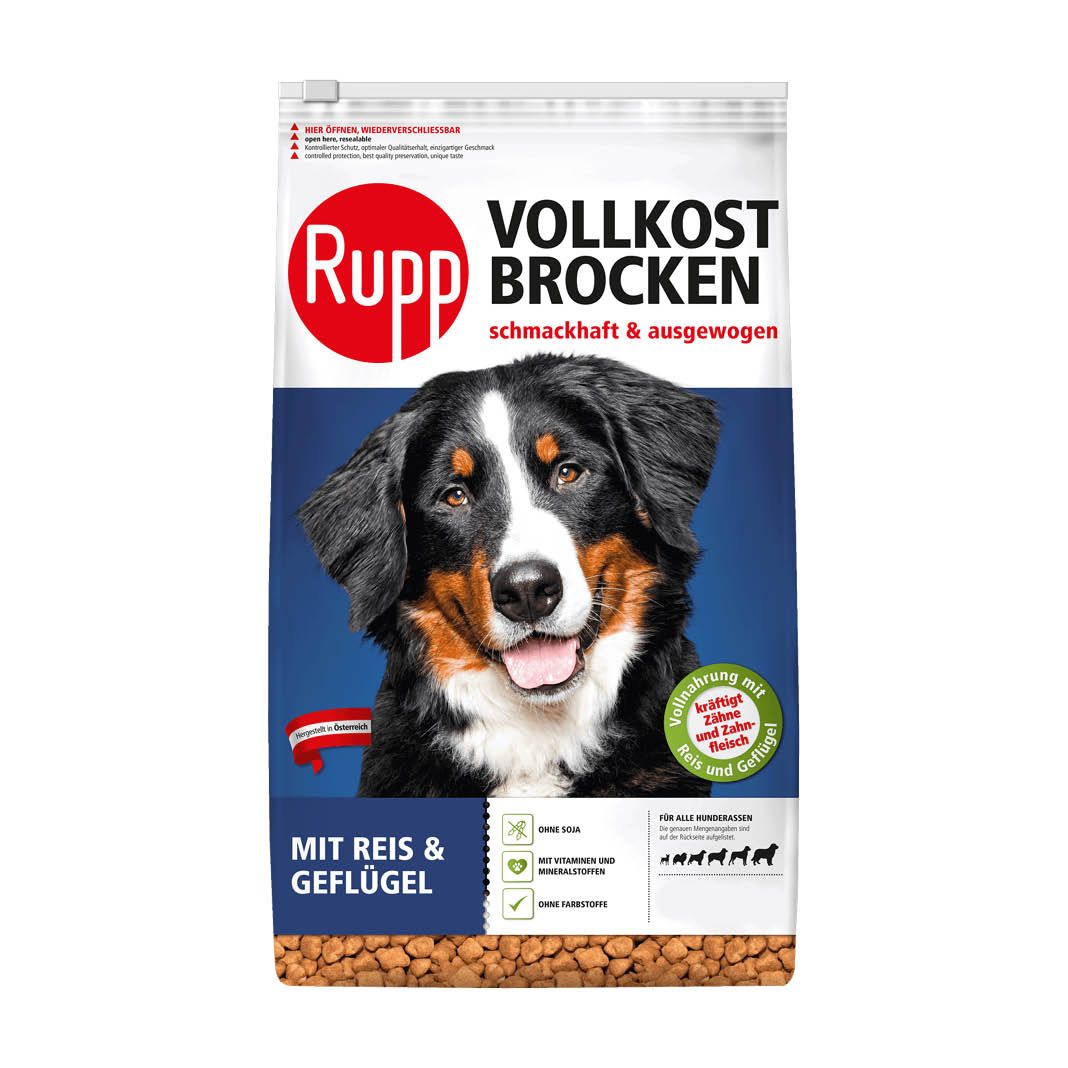 Rupp Vollkostbrocken mit Geflügel und Reis