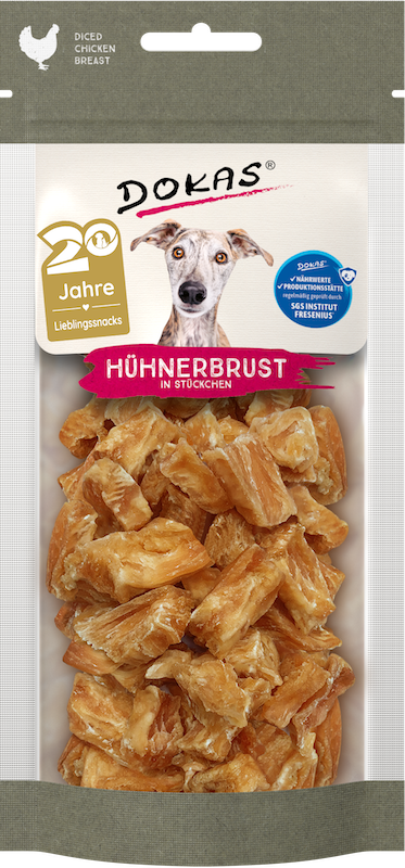 Dokas Hühnerbrust in Stücken - Tierwohl Haltung | 50 g
