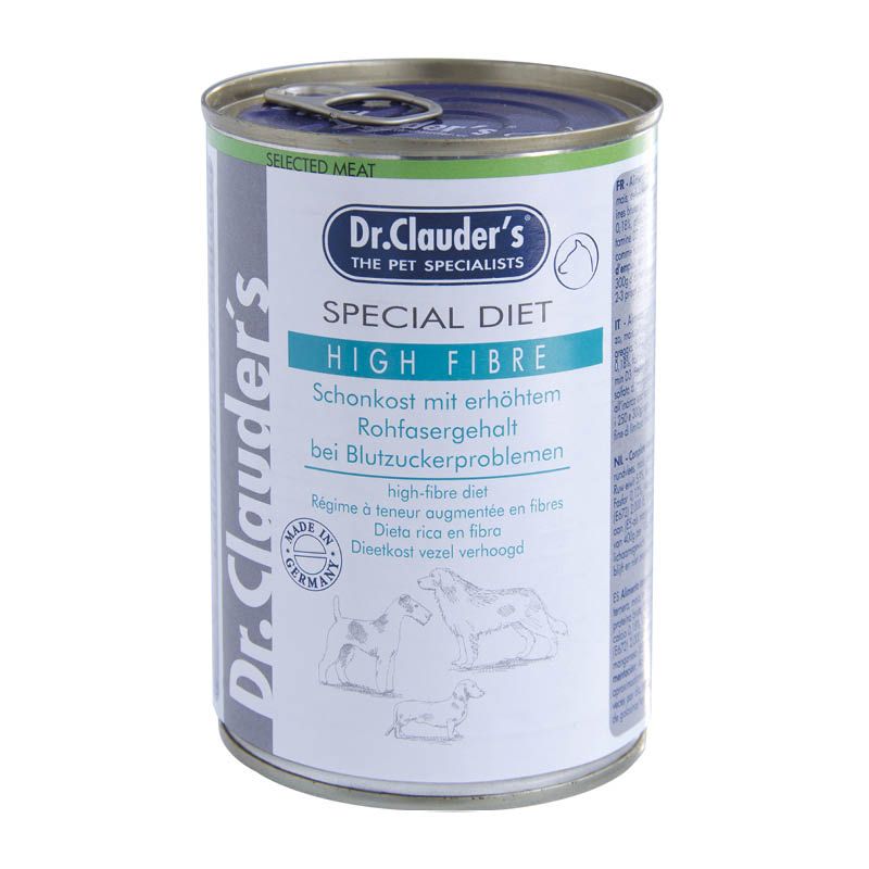 Dr. Clauder's Spezial-Diät - Schonkost - High Fibre | 6 x 400 g